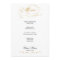Elegant Script  Wedding Menu - Gold