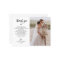 Elegant Script Wedding Photo Thank You Postcard