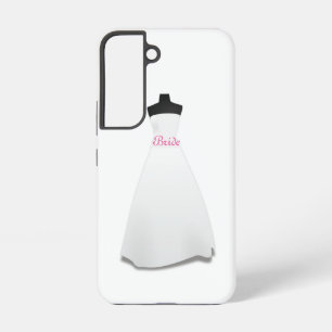Elegant Script White Wedding Dress Bride Samsung Galaxy Case
