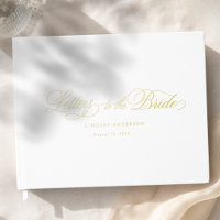 Elegant Scripted Font White Bridal Shower
