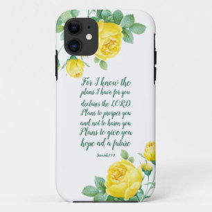 Elegant Scripture Jeremiah 29:11 iPhone 11 Case