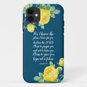 Elegant Scripture Jeremiah 29:11 Case-Mate iPhone iPhone 11 Case