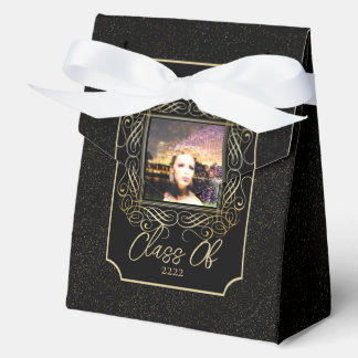 Elegant Scroll + Gold Dots Congratulation Class of Favour Box