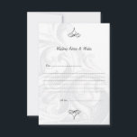 Elegant Scroll Wedding Advice Cards<br><div class="desc">Simple and stylish,  Elegant Scroll Wedding Advice & Wishes Cards.</div>