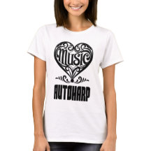 Elegant Scrolled Heart for Autoharp Lovers