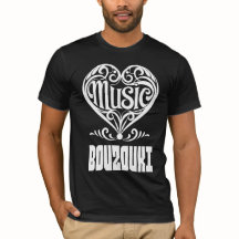 Elegant Scrolled Heart for Bouzouki Lovers