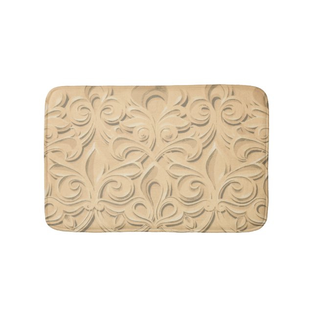 Elegant Scrollwork Bath Mat  (Front)
