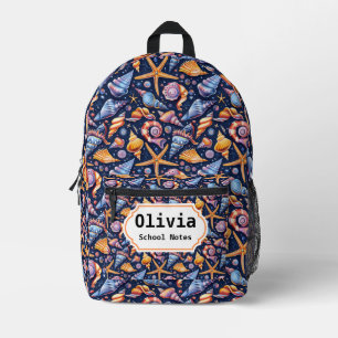 Elegant Sea Back to School Printed Backpack