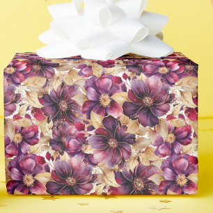 Elegant Seamless Floral Wrapping Paper