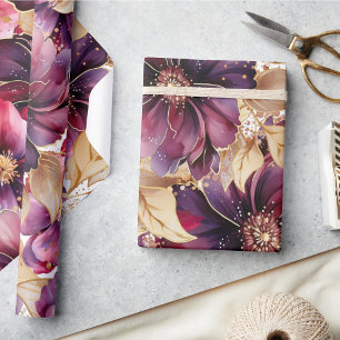 Elegant Seamless Floral Wrapping Paper