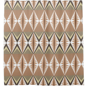Elegant seamless pattern with ethnic motifs. Folk Shower Curtain
