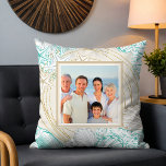 Elegant Seashell Beach Nautical Personalised Photo Cushion<br><div class="desc">This elegant design features your favourite photo surrounded by a frame of seashells and coral #home #decor #homedecor #nautical #marine #seashells #coral #interiors #homeinteriors #design #designer #throwpillows #pillows #cushions #beachhouse #houseboat #sailing #sailboat #yacht #love #nauticaldecor</div>