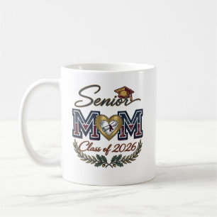 Elegant Senior Mum Class of 2026 Coffee Mug