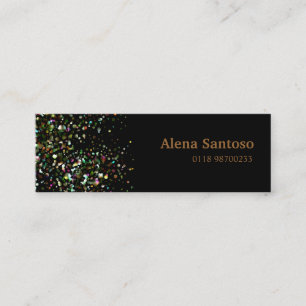 Elegant Sequins Mini Business Card
