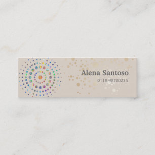 Elegant Sequins Mini Business Card
