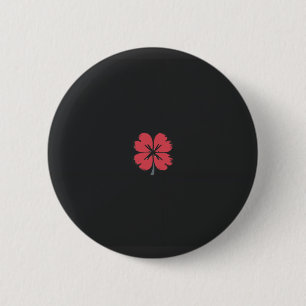 Elegant Shamrock-Shaped Design for St. Patrick's  6 Cm Round Badge
