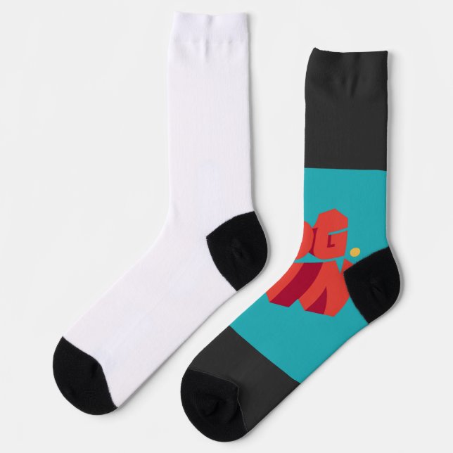 Elegant Shamrock-Shaped Design for St. Patrick's  Socks (Left)
