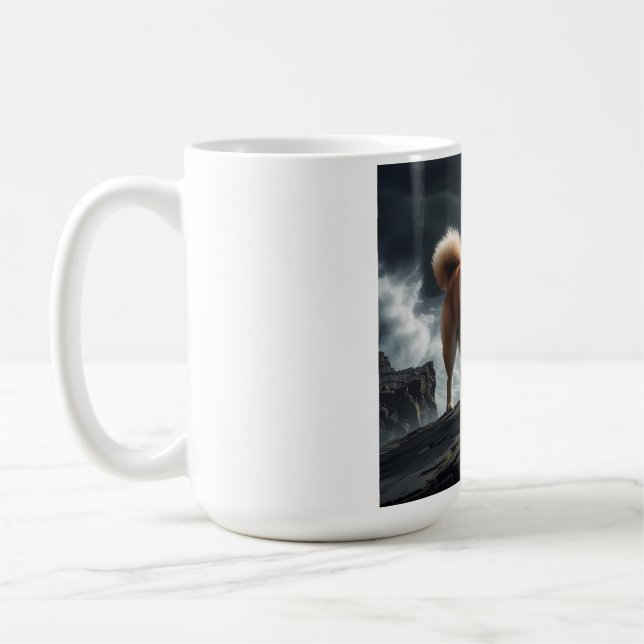 Elegant Shiba Inu Coffee Mug (Left)