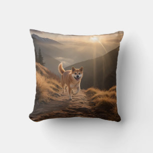 Elegant Shiba Inu Throw Pillow