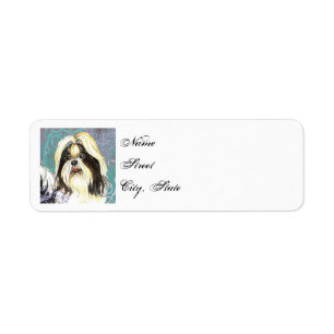 Elegant Shih Tzu Label Return Address Label
