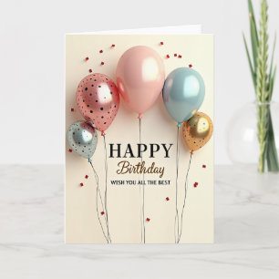Elegant Shimmering Birthday Card