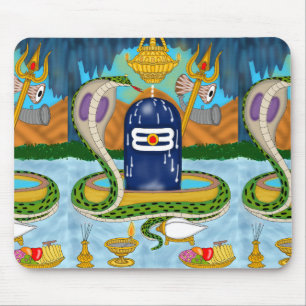 Elegant Shivlingam Mouse Pad for Spiritual Vibes