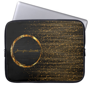 Elegant Shooting Star Lights with DIY Name Laptop Sleeve