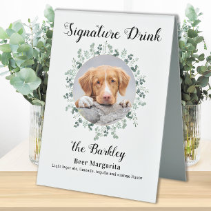 Elegant Signature Drink Pet Wedding Dog 2 Photo