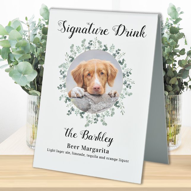Elegant Signature Drink Pet Wedding Dog 2 Photo (Creator Uploaded)