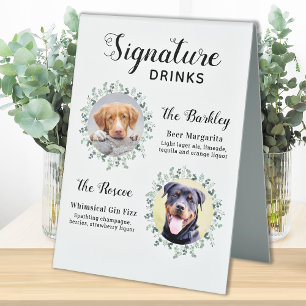 Elegant Signature Drinks Pet Wedding Dog 2 Photo
