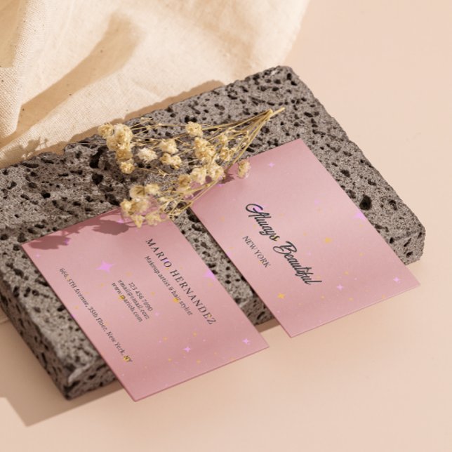 Elegant Signature Script Calligraphy Aesthetician Business Card (Elegant Signature Script Calligraphy Esthetician Business Card)