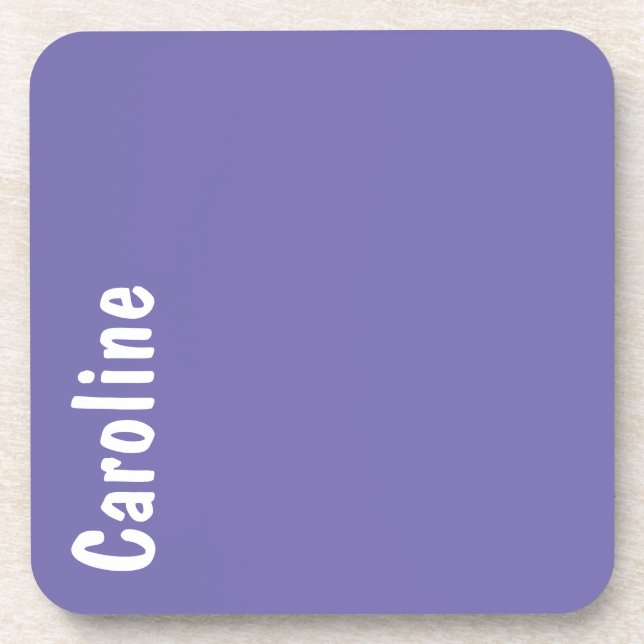 Elegant Signature Script Monogram Coaster (Front)