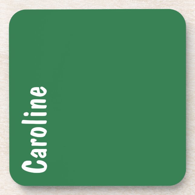 Elegant Signature Script Monogram Coaster (Front)