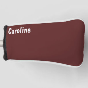 Elegant Signature Script Monogram Golf Head Cover