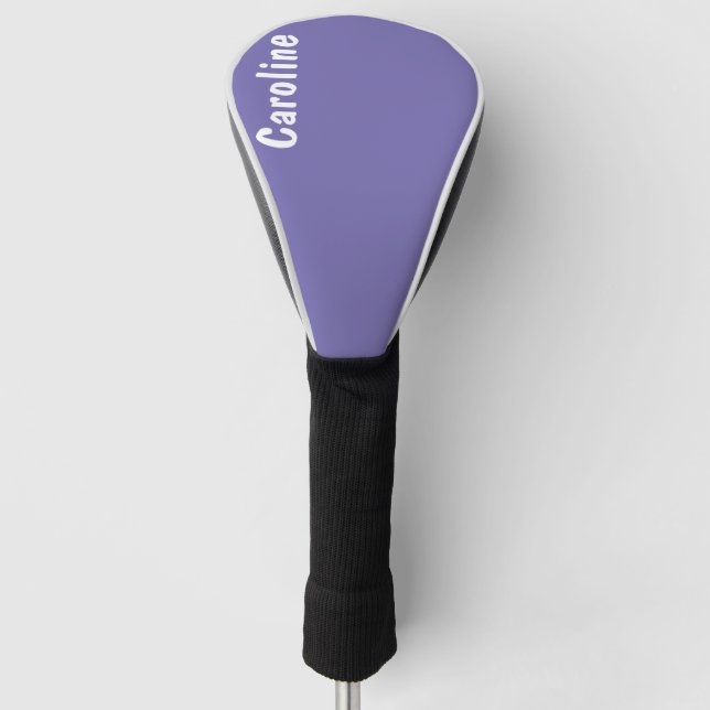 Elegant Signature Script Monogram Golf Head Cover (Front)