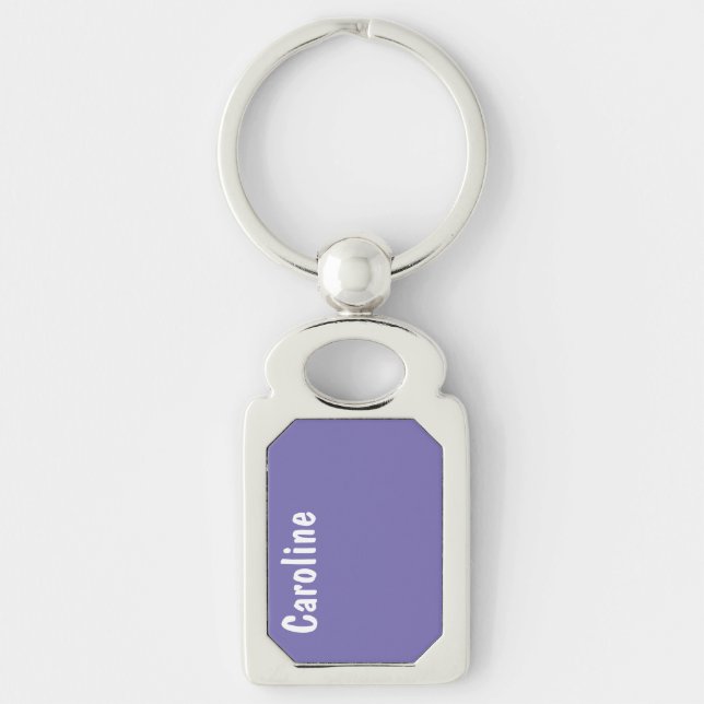 Elegant Signature Script Monogram Key Ring (Front)