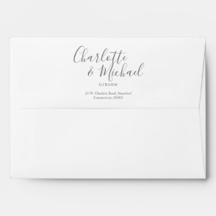 Elegant Signature Script Name Address Envelope