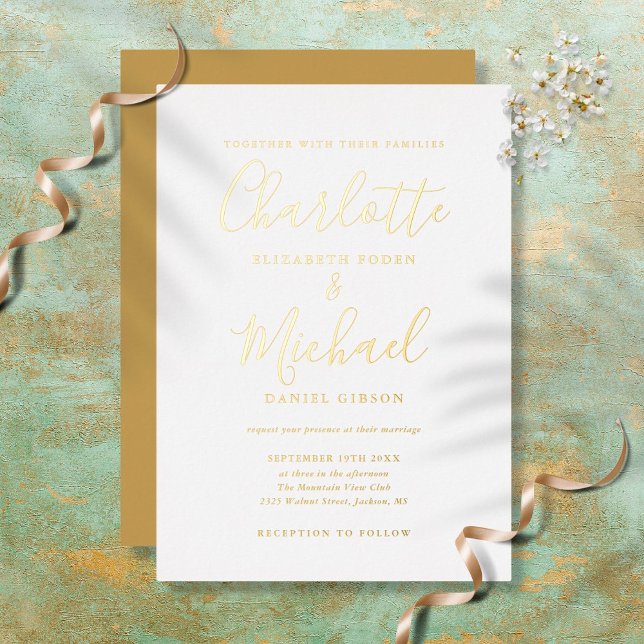 Elegant Signature Script Wedding Gold (Creator Uploaded)