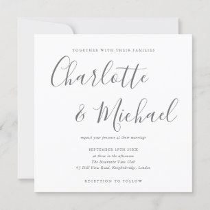 Elegant Signature Wedding Invitation