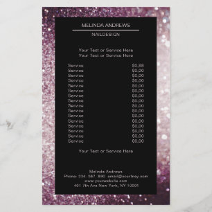 Elegant Silber Lila on both sides Flyer