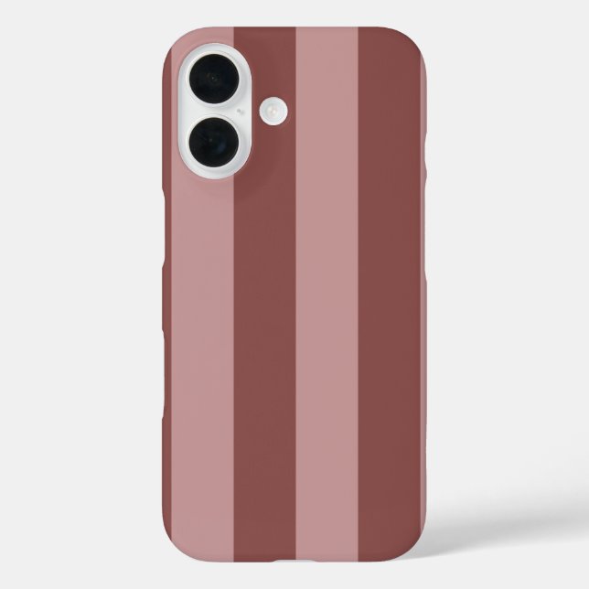 Elegant Silk Rose and Shy Pink Striped Pattern Case-Mate iPhone Case (Back)