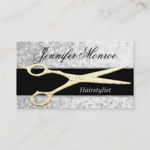 Elegant Silver and Gold Hairstylist Appointment