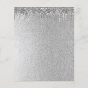 Elegant silver blank flyer