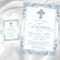 Elegant Silver Blue Baptism