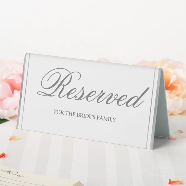 Elegant Silver Border Wedding Reserved  (In SItu (Wedding))