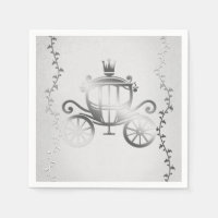 Elegant Silver Carriage White Storybook Royal