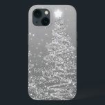 Elegant Silver Christmas Sparkling Trees iPhone 13 Case<br><div class="desc">Elegant Christmas Sparkling Trees Silver designer gift. An elegant birthday gift idea for any teenager and adult.  Fully customisable! Easy to use and easy to personalise.</div>