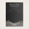 Elegant Silver Damask Earring Display Cards