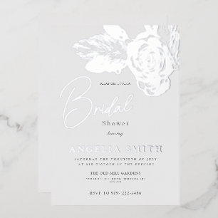 Elegant Silver Floral Bridal Shower Real