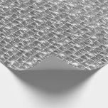 Elegant Silver Foil Hanukkah Wrapping Paper<br><div class="desc">This luxury wrapping paper is super elegant!  It has a lovely silver foil base with a glitter square pattern on top.  Get enough to wrap all your Hanukkah gifts!  They'll look fabulous!</div>